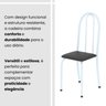Conjunto de Mesa Tubular 140cm X 75cm Tampo em Vidro com 6 Cadeiras Iris B - 9
