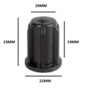 Ver imagem 3 de Kit 5 Bucha Redonda 7/8 para Rodizio de Cadeira Preto Pino 11mm