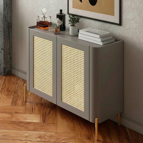 Buffet Mdf com Palha Natural L98,5 X A81,5cm