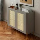 Ver imagem 1 de Buffet Mdf com Palha Natural L98,5 X A81,5cm