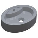 Ver imagem 1 de Cuba Pia De Apoio Para Banheiro Oval Ox 43 C08 Cinza
