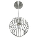 Ver imagem 1 de Lustre Pendente Esfera Bola Cromado 18x19 cm Sala Quarto