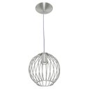 Ver imagem 2 de Lustre Pendente Esfera Bola Cromado 18x19 cm Sala Quarto