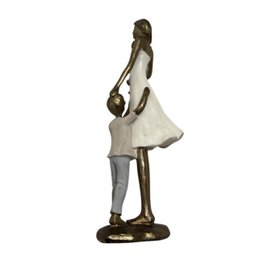 Estatua Escultura Amor Dia Das Mães Mãe e Dois Filhos - 5