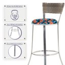 Ver imagem 4 de Kit com 3 Banquetas em Alumínio, Fibra Sintética e Tecido Impermeável Tc Zanutto Capuccino