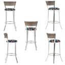 Ver imagem 5 de Kit com 3 Banquetas em Alumínio, Fibra Sintética e Tecido Impermeável Tc Zanutto Capuccino