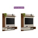 Ver imagem 6 de Painel Sala Estar p/ TV 55 pol Alvorada 133cm Canela/Off Linea