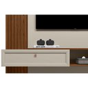 Ver imagem 7 de Painel Sala Estar p/ TV 55 pol Alvorada 133cm Canela/Off Linea