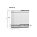 Ver imagem 3 de Painel Sala Estar p/ TV 55 pol Alvorada 133cm Canela/Off Linea