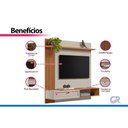 Ver imagem 5 de Painel Sala Estar p/ TV 55 pol Alvorada 133cm Canela/Off Linea