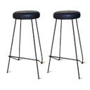 Ver imagem 2 de Kit 2 Banquetas Altas para Cozinha Bar Balcão Bistrô Lila:preto