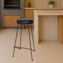 Ver imagem 5 de Kit 2 Banquetas Altas para Cozinha Bar Balcão Bistrô Lila:preto