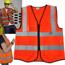 Colete Faixa Sinalizador Blusao Fluorescente Refletivo Segurança Trabalho Epi Obra Construçao - 2