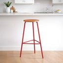 Ver imagem 2 de Kit 4 Banquetas para Cozinha com Base de Aço Cumbuca