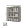 Aéreo Modulado Kezia 02 Portas 800mm para Cozinha Ketlin Cappucino - 3