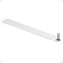 Ver imagem 7 de Prateleira Suporte Embutido 120x14x3cm Branca Conceito