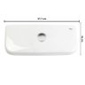 Tampa para Caixa Acoplada Gap Branco Matte Roca - 2
