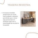 Ver imagem 5 de Mesa Tamburato com Gavetas Ld - Nogal/preto 6126