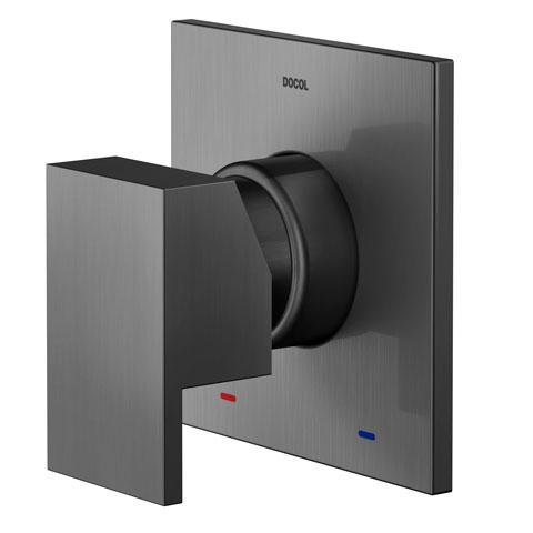 Acabamento Monocomando para Chuveiro e Ducha Higiênica 3/4 New Edge/Mínima Grafite Escovado -