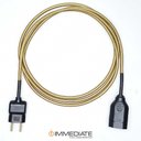 Ver imagem 1 de Extensão Elétrica 2 Metros Pp 2x0,75mm Revestido Dourado Cabos Immediate