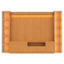 Ver imagem 2 de Rack com Painel para TV até 84 Polegadas com LED 100% MDF 305cmx219cm Vitoria Regia Yescasa