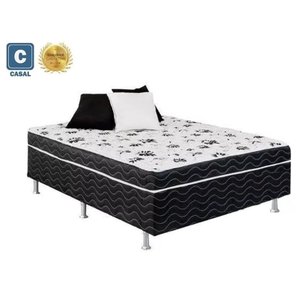 Cama Box Conjugado Casal Mestre Espuma 10cm