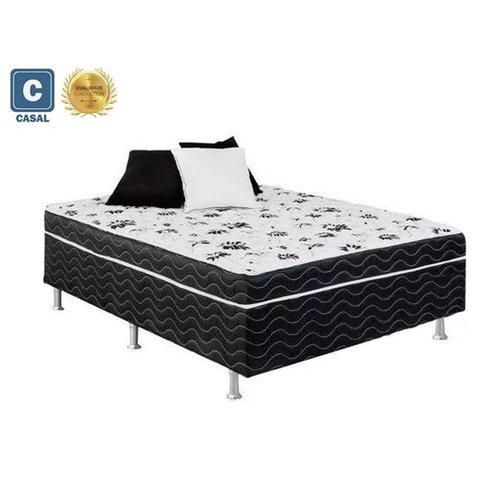 Cama Box Conjugado Casal Mestre Espuma 10cm