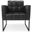 Ver imagem 6 de Poltrona Base Industrial Preto Kit 2 Ana Sintético Pu Preto - Ibiza