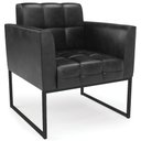 Ver mais imagens de Poltrona Base Industrial Preto Kit 2 Ana Sintético Pu Preto - Ibiza