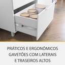 Ver imagem 3 de Cozinha Modulada 5 Peças 4 Portas 4 Gavetas Ripado Marquesa 100 Mdf