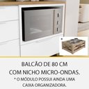 Ver imagem 6 de Cozinha Modulada 5 Peças 4 Portas 4 Gavetas Ripado Marquesa 100 Mdf
