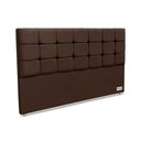 Ver imagem 1 de Cabeceira Cama Box Estofada 195 Piave Veluto King 195 - Suede Marrom - Ortobom