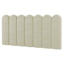 Ver imagem 3 de Painel Cabeceira Cama Box Casal King Size Lana 195cm Sintético Bege - Abmaza