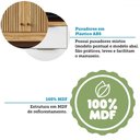 Ver imagem 3 de Cozinha Compacta Moscato 6 Portas 1 Gaveta 100% Mdf Amêndoa/off White - Rio Doce
