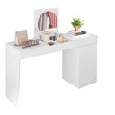 Ver imagem 2 de Escrivaninha Penteadeira Camarim Crystal Branco Fosco - Ninho Decor