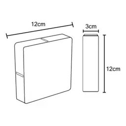 Arandela Blumenau Clear Led Cross Preta 6w 3000k Ip65 - 3