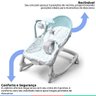 Cadeira Descanso e Balanço 2em1 Bebê Até 18Kg Musical e Vibração Brinquedos Spice Azul - 2