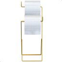 Ver imagem 6 de Porta Papel Higiênico Suporte de Chão Duplo Dourado Seul