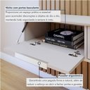 Ver imagem 5 de Painel Suspenso 227,6 Cm com Nicho Vitória 100% Mdf Cinamomo/off White