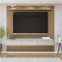 Ver imagem 1 de Painel Suspenso 227,6 Cm com Nicho Vitória 100% Mdf Cinamomo/off White