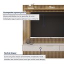 Ver imagem 6 de Painel Suspenso 227,6 Cm com Nicho Vitória 100% Mdf Cinamomo/off White