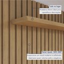 Ver imagem 4 de Painel Suspenso 227,6 Cm com Nicho Vitória 100% Mdf Cinamomo/off White