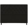 Cabeceira Para Cama Box De Casal Queen Capitone 160cm Preto - 1