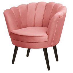 Poltrona Pétalas em Sued Premium Rosê - 2