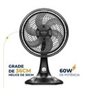 Ver imagem 6 de Ventilador de Mesa Britânia Bvt301 60w Maxx Force Preto 110v