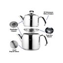 Ver imagem 2 de Chaleira & Bule de Chá Turco Aço Inox Fiore KRC462