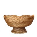 Ver imagem 1 de Centro de Mesa Rattan Natural 25x25x14cm 132342 Lilian