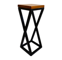 Ver imagem 6 de Jogo de Mesa Bistrô Rústica com 4 Banquetas de Cozinha Bar Bancada Gourmet