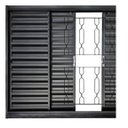 Ver imagem 2 de Janela Veneziana 4f 100x100 Req. 7cm sem Vidro Gd Elo Corrente