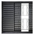 Ver imagem 2 de Janela Veneziana 4f 100x100 Req. 7cm sem Vidro Gd Elo Corrente